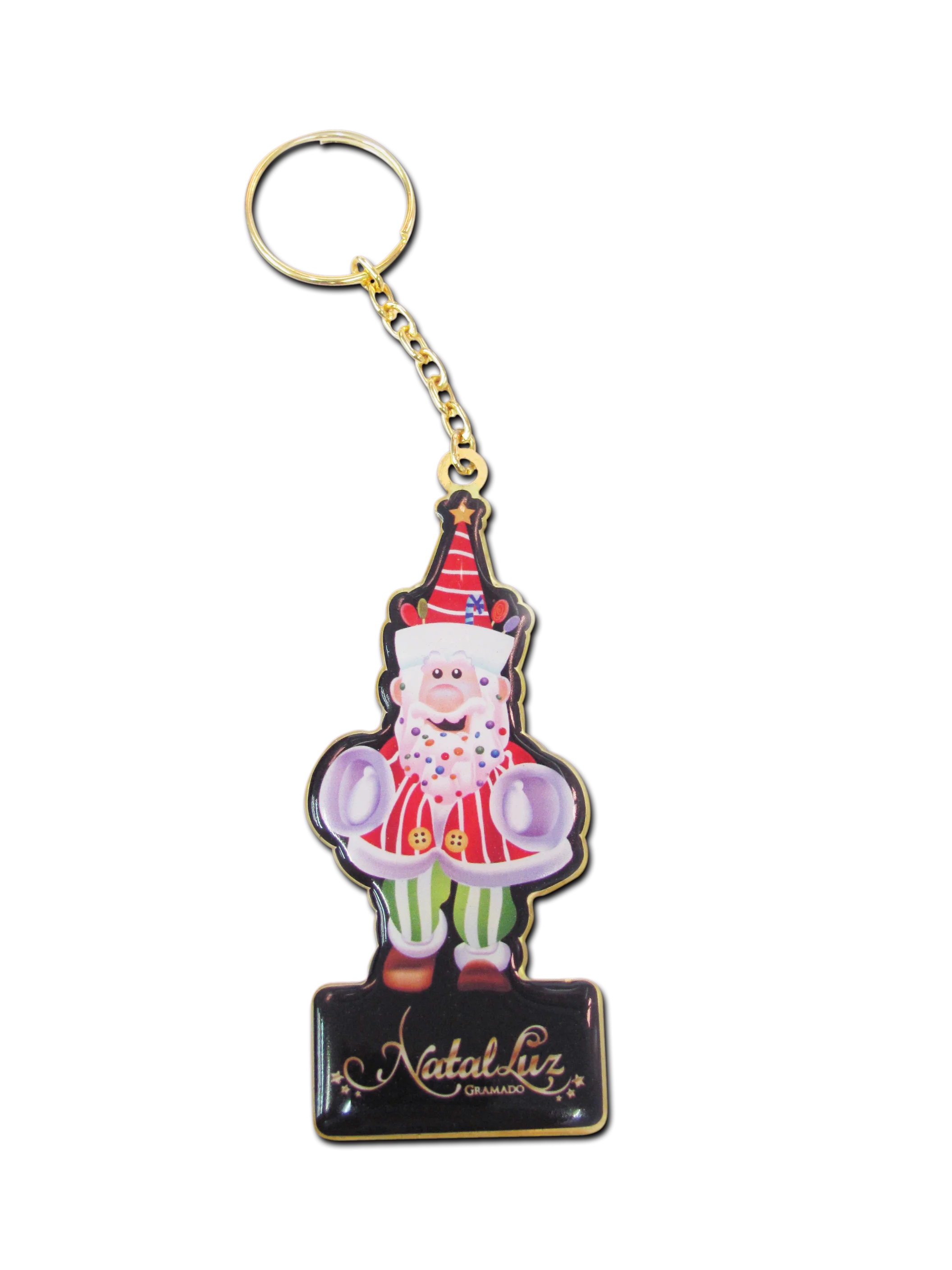 chaveiro natal luz – papai noel